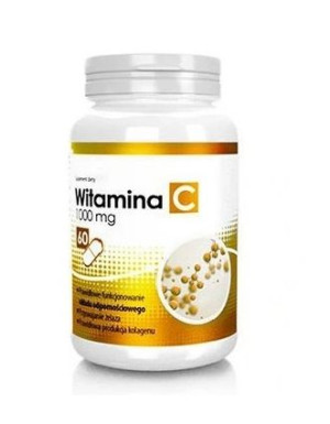 Witamina C 1000mg, 60 kapsułek - Długi termin ważności!