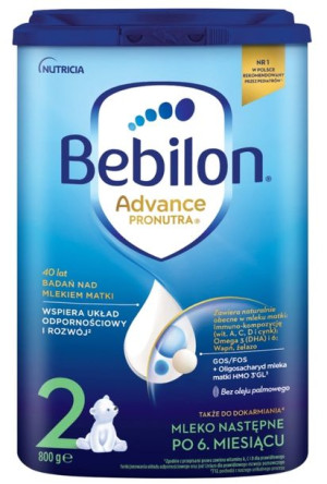 Bebilon 2 Pronutra-Advance, 800g - Długi termin ważności!