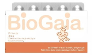 BioGaia 10 tabletek do żucia - Długi termin ważności!
