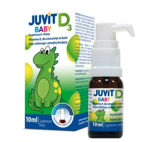 Juvit D3 krople doustne dla niemowląt, 10ml - Długi termin ważności!
