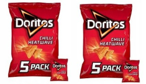 10x30g DORITOS nachos chilli heatwave 5pak UK