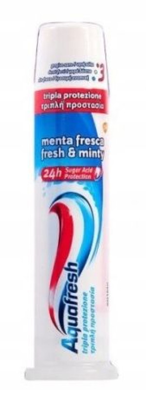 1x100ml AQUAFRESH Pasta do zębów z pompką UK