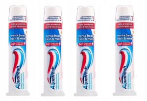 4x100ml AQUAFRESH Pasta do zębów z pompką UK