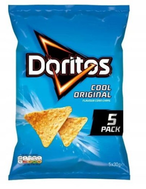 5x30g DORITOS Chipsy cool original 5pak UK