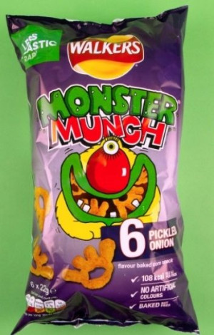 6x22g WALKERS Monster Munch Pickled Onion UK
