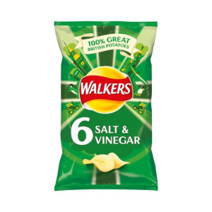 6x25g WALKERS Chipsy Salt & Vinegar UK