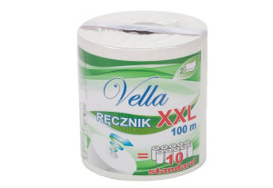 Biały Ręcznik Kuchenny Papierowy Maxi Xxl 100m X 20,3cm Vella