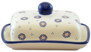 Tradycyjna Maselniczka Ceramiczna Z Pokrywką Folkl
