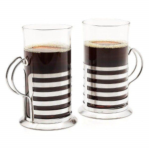 Komplet 2 Szklanek Do Kawy Herbaty 280ml W Koszycz