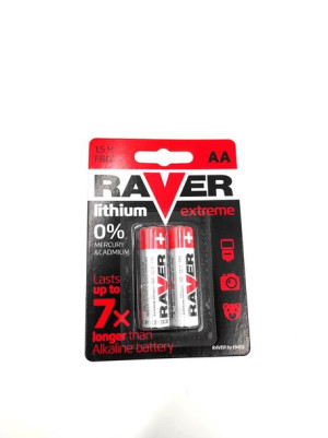 Bateria litowa Raver Lithium AA (FR6) blister 2
