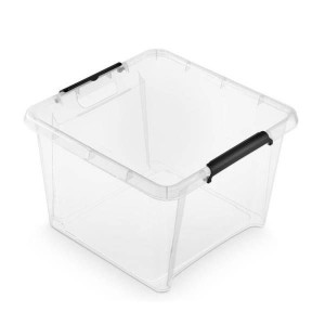 Pojemnik Kwadratowy Do Przechowywania Zabawek Z Pokrywką 25l Orplast