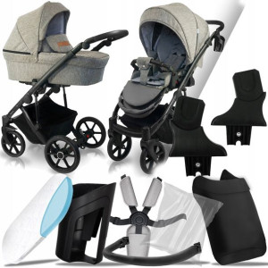 Wózek 2w1 Bexa Line 2.0 L02 I Adaptery Cybex Mc