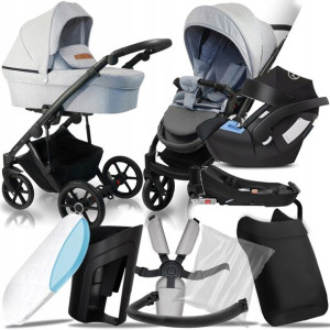 Wózek 4w1 Bexa Line 2.0 L03 I Cybex Aton + Baza