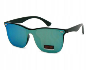 Okulary Przeciwsłoneczne Czarne Unisex Wayfarer