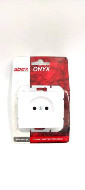 Gniazdo wtyczkowe pojedyncze -ONYX- p/t 2P 16A ,250V; biały