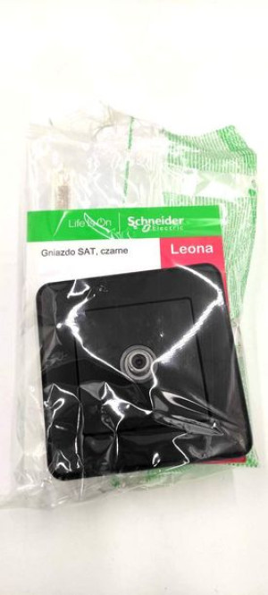 Leona gniazdo SAT, antracytowe SCHNEIDER