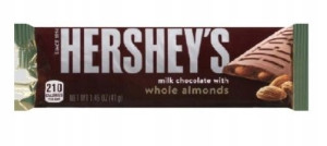 1x43g HERSHEY'S Milk Chocolate with Almonds UK