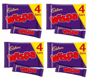 4x102g CADBURY Wispa batony UK