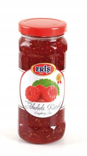 Dżem malinowy import z Turcji z całymi owocami.