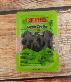 Czarne Oliwki Cebel 200g