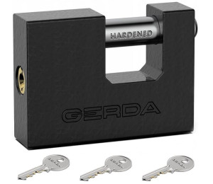 Kłódka Żeliwna Trzpieniowa Gerda Kzzt T80 80mm