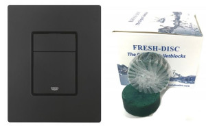 Grohe Przcisk Spłukujący Czarny Mat Even Do Rapid Sl Kostki Freshdisc 12szt