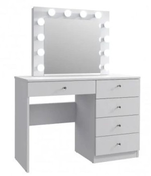 Toaletka kosmetyczna z uchwytami glamour Cristal 12 LED