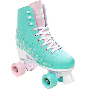 Klasyczne Retro Wrotki Regulowane Croxer Eysa Mint/Pink 31-34