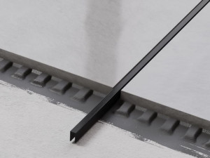 Profil Metalowy Rektyfikowany U Czarny Black Matowy 0,5cm X 244cm