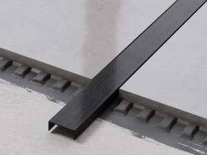 Profil Metalowy Rektyfikowany U Czarny Black Matowy 2cm X 270 Cm