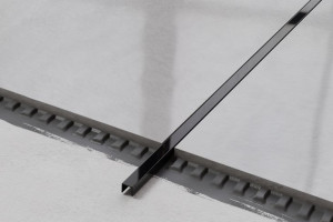 Profil Metalowy Rektyfikowany U Czarny Black Połysk Poler 1cm X 270 Cm