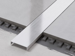 Profil Metalowy Rektyfikowany U Srebrny Silver Matowy 4cm X 244cm