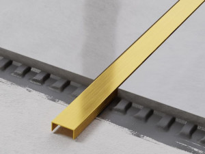 Profil Metalowy Rektyfikowany U Złoty Gold Matowy 2cm X 244cm