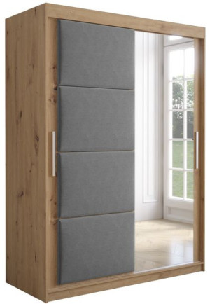 Szafa przesuwna garderoba panele tapicerowane TAPI 2 150 cm artisan