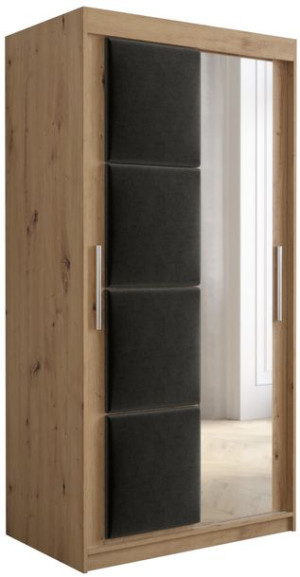Szafa przesuwna garderoba panele tapicerowane TAPI 2 100 cm artisan