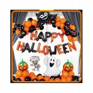 Balony Halloween 48szt Zestaw Dekoracje Impreza