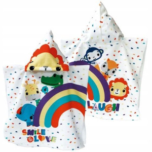 Ponczo kapielowe z kapturem Fisher Price Ręcznik