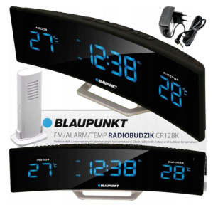 Radio Budzik Blaupunkt Fm Zegar Termometr Zew/Wew