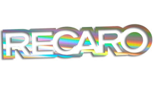 Wycinana naklejka RECARO holograficzna