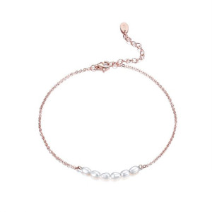 Bransoletka Rose Gold Z Perełkami