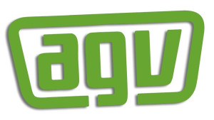 Wycinana naklejka AGV jasny zielony