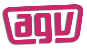 Wycinana naklejka AGV różowa