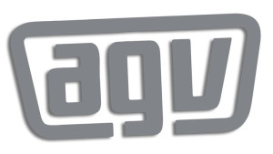 Wycinana naklejka AGV szara