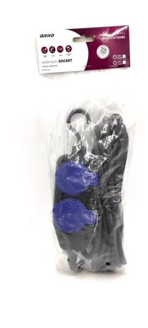 Przedłużacz IP44, 2+2x 2P+Z, H05RR-F 3x1.5, 5m