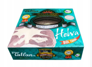 Chałwa sezamowa z sosem z białej czekolady 600g