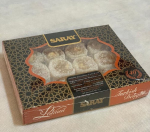 Lokum z orzechami laskowymi i kokosem SARAY 300g