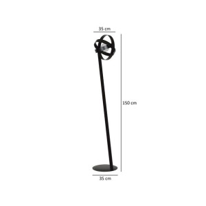 Galaxy lampa stojąca czarna 340/LP1 Emibig