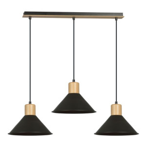 Rowen lampa wisząca czarna 1044/3 Emibig