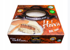 Chałwa sezamowa z sosem karmelowym 600g