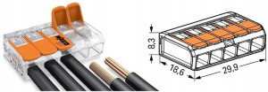 Szybkozłączka Na Drut Linkę Linka 5x0.2-4mm 10szt